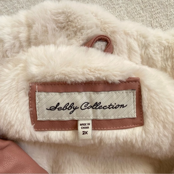 Sebby Collection Faux Fur/Leather Moto Jacket - Picture 12 of 14